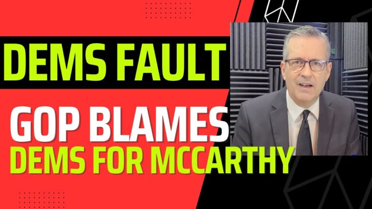 It’s 100% Democrats Fault for McCarthy’s Ousting.